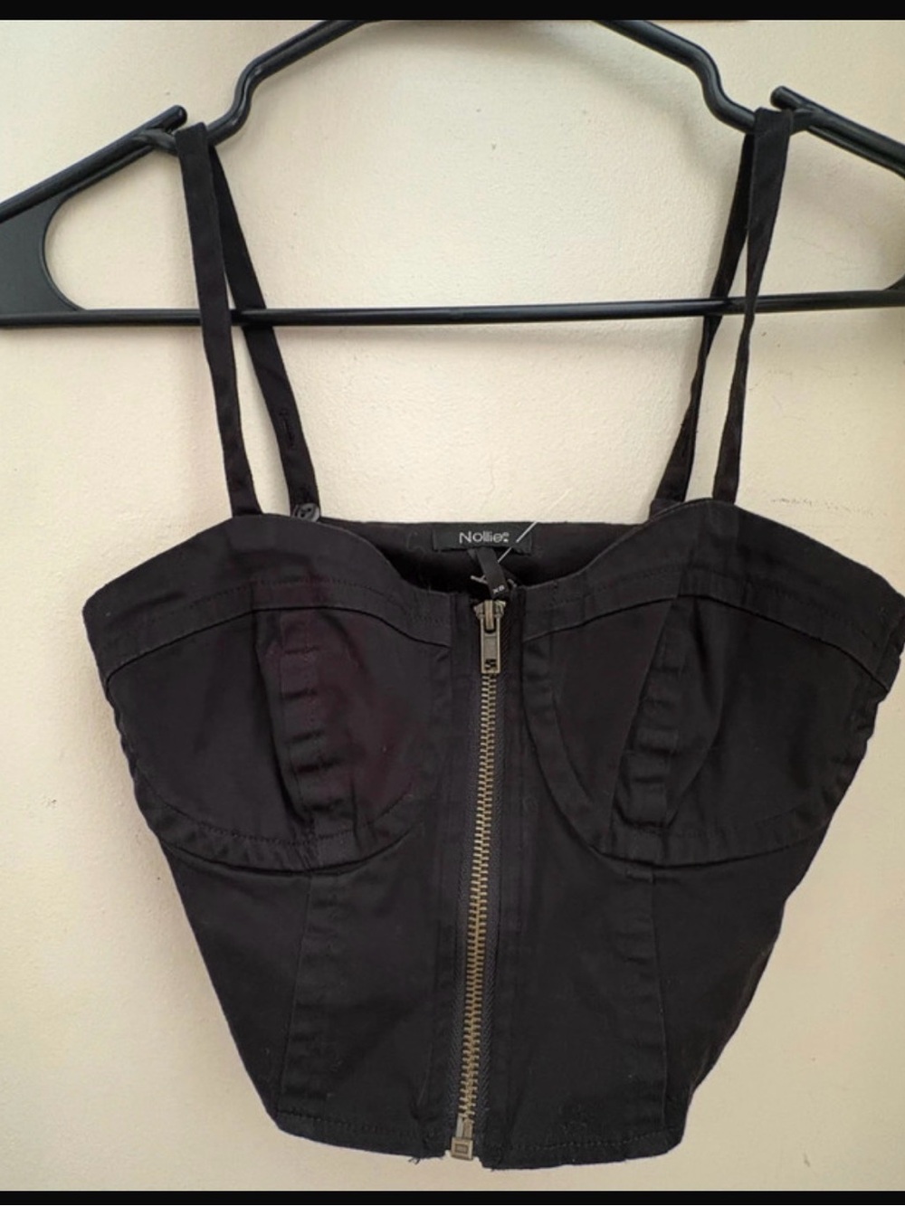 XS black corset top